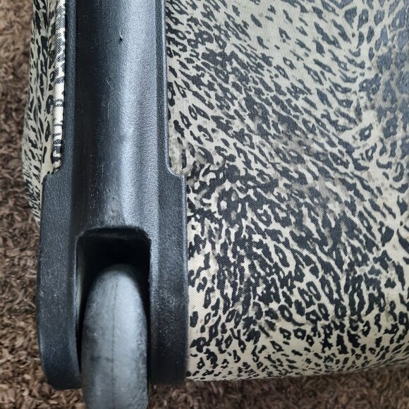 Kipling Wheeled Duffle Animal Print Nylon Wheeled Luggage, Travel Bag 11x15x28 - Picture 9 of 15